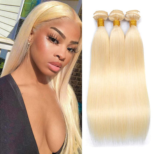 613 Blonde 100% Virgin Human Hair Bundle deals