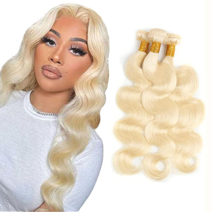 613 Blonde 100% Virgin Human Hair Bundle deals